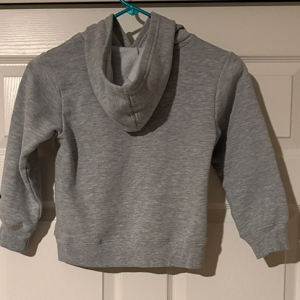 New Balance Light Gray Kids Hoodie with Logo - Picture 5 of 6